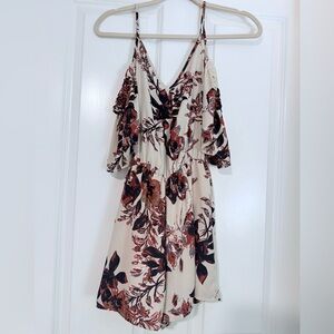 Sienna Sky Cream and Red Floral Romper